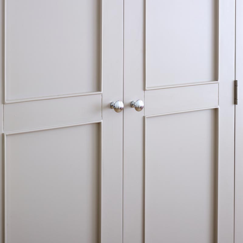 Grey Double Wardrobe - Devon Range  DAMAGED SECOND 4045