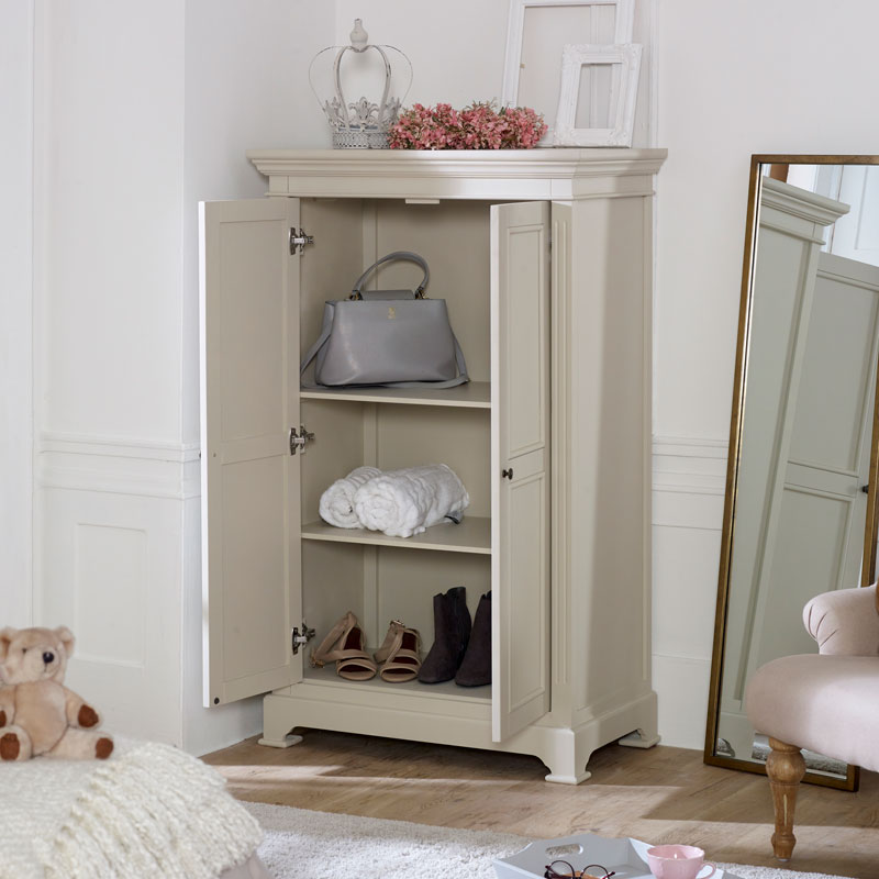 Grey Linen Closet / Low Wardrobe - Daventry Taupe-Grey Range