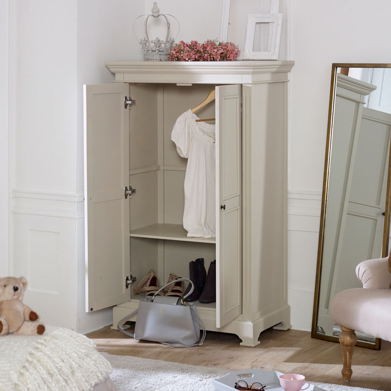 Grey Linen Closet / Low Wardrobe - Daventry Taupe-Grey Range