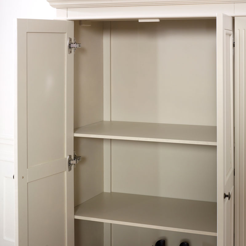 Grey Linen Closet / Low Wardrobe - Daventry Taupe-Grey Range