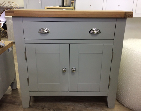 Grey Sideboard Storage Cupboard - Rochford Range DAMAGED SECOND 6514