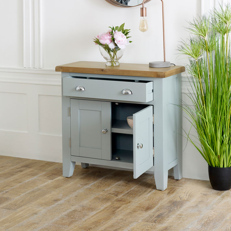 Grey Sideboard Storage Cupboard - Rochford Range DAMAGED SECOND 6514