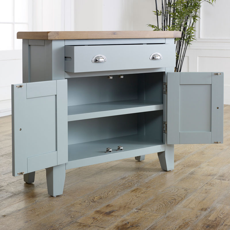 Grey Sideboard Storage Cupboard - Rochford Range DAMAGED SECOND 6514