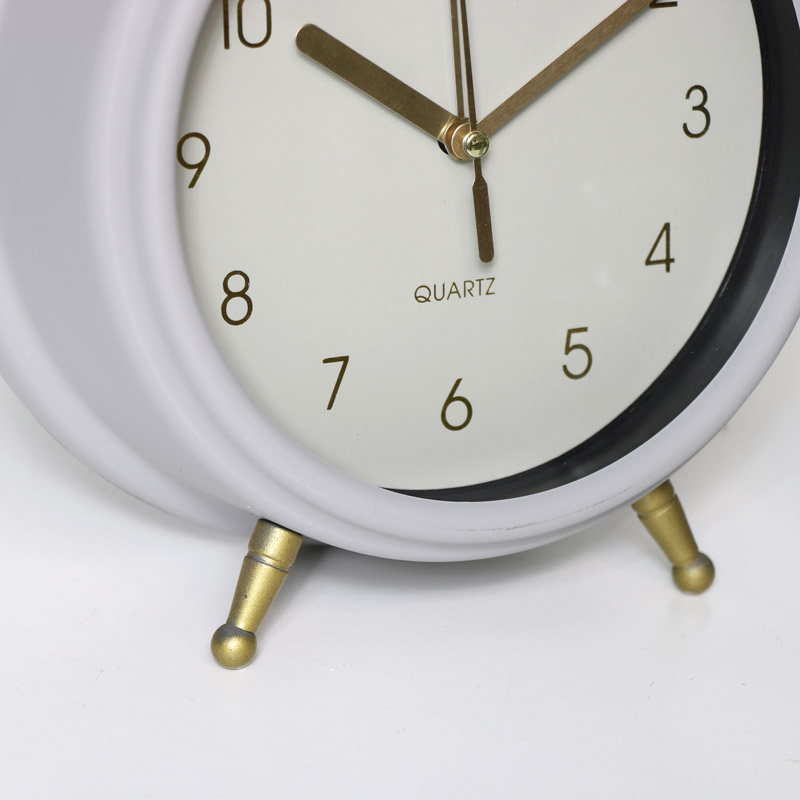 Grey Twin Bell Alarm Clock