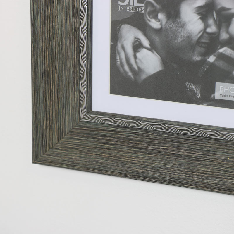Grey Wooden Multi Photo Frame