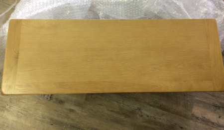 Grey Wooden Storage Bench - Rochford Range DAMAGED SECOND 7070