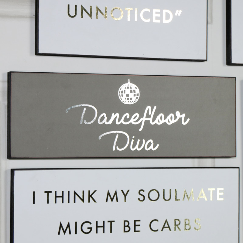 Humorous Wall Plaque "Dancefloor Diva"