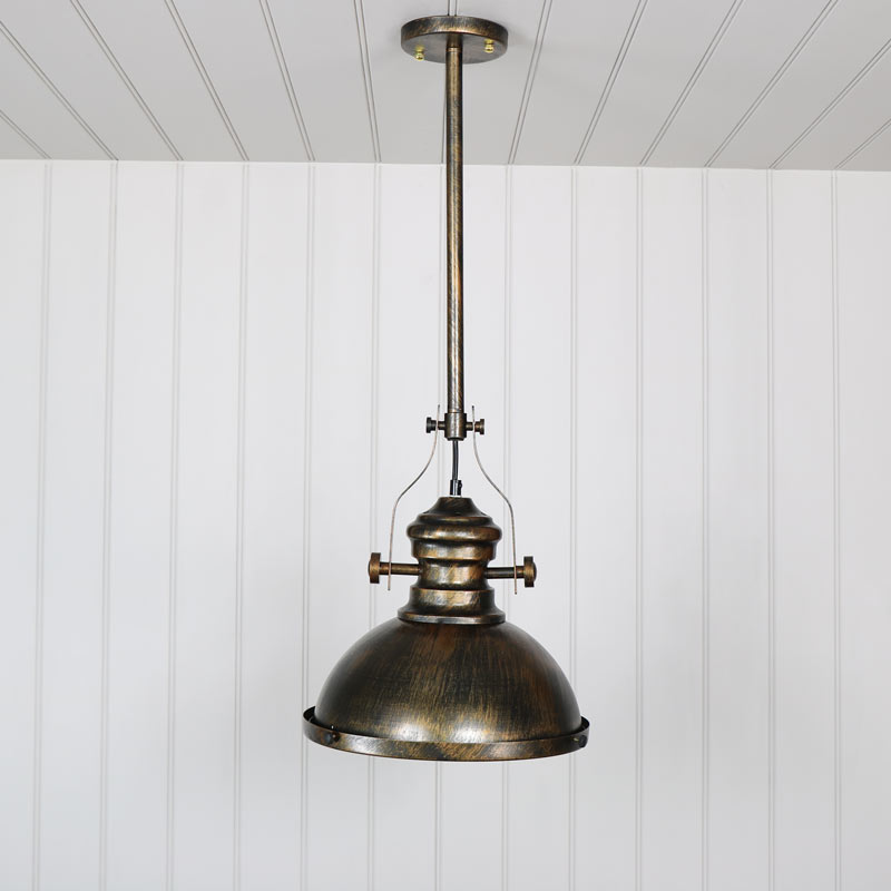 Industrial Gold Ceiling Pendant Light Fitting
