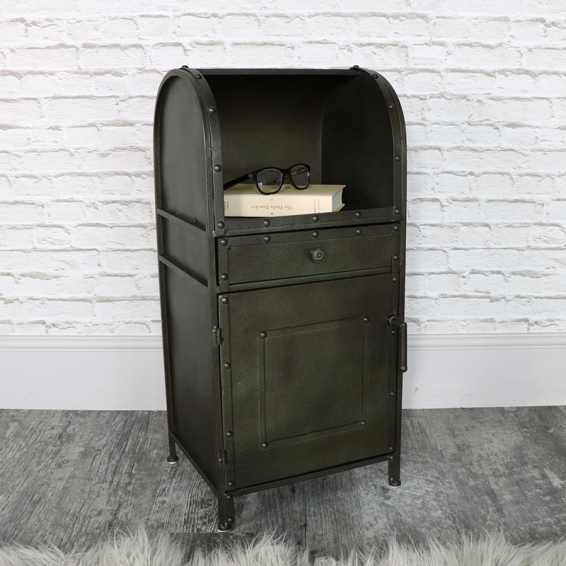 Style Metal Bedside Cabinet Melody Maison Style Metal Bedside Cabinet