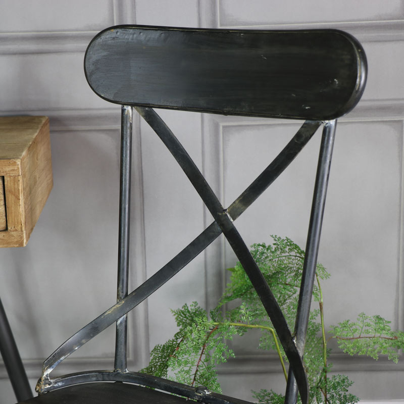Industrial Style Metal Chair