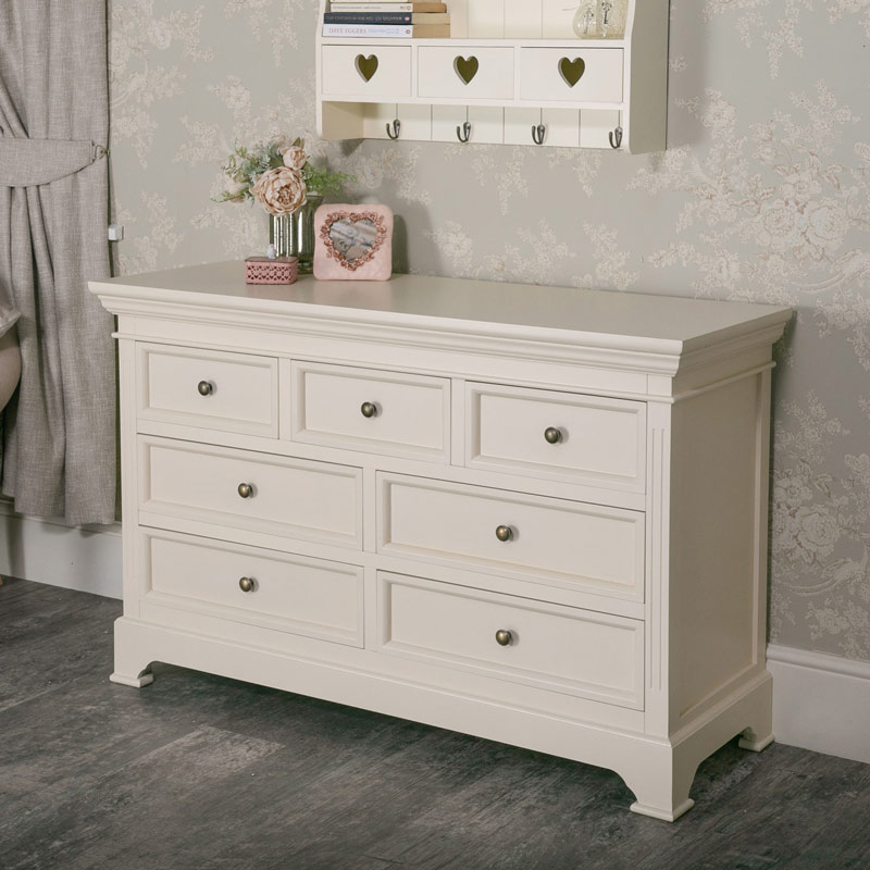 Large Cream Chest Of Drawers Daventry Cream Range Melody Maison