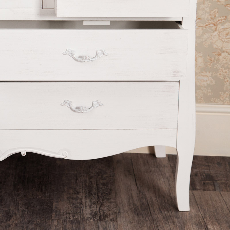 Large White Chest of Drawers - Jolie Range