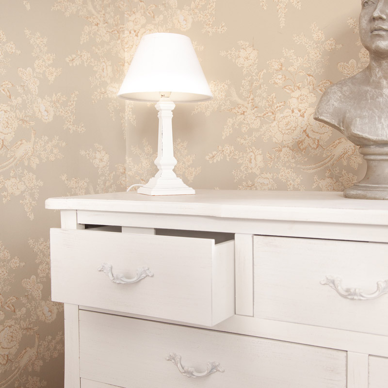 Large White Chest of Drawers - Jolie Range