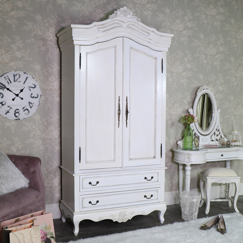 Large Double Armoire French Wardrobe, French Style Armoires Wardrobes