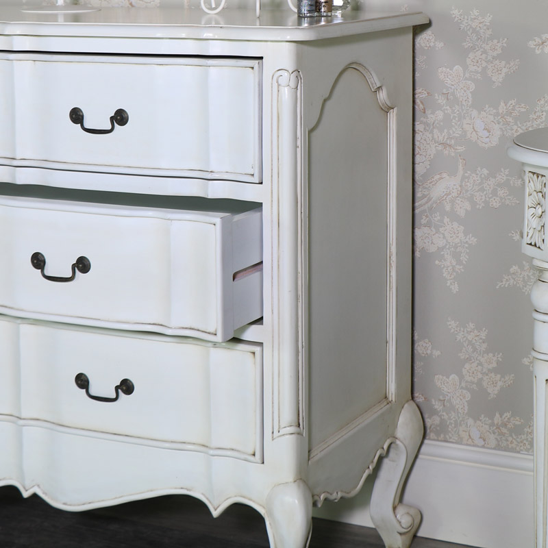 Large Cream Vintage Chest of Drawers - Limoges Range