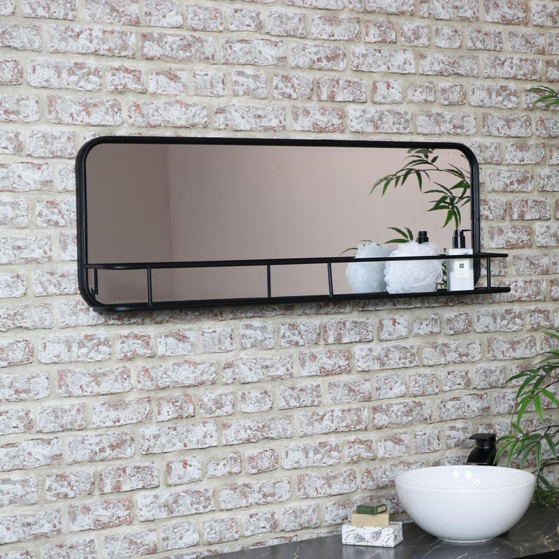 mirror with shelf