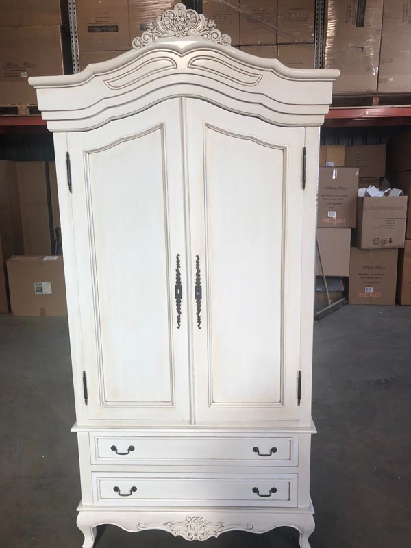 Large Double Armoire French Wardrobe - Limoges Range DAMAGED SECOND 1058