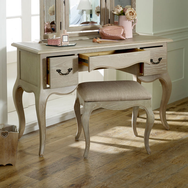 Large French Style Dressing Table Brigitte Range Melody Maison