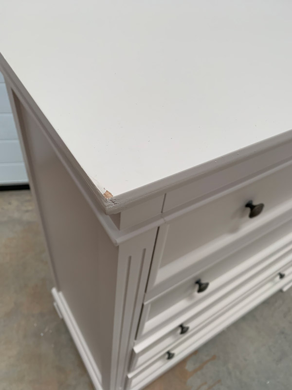 Large Grey 7 Drawer Chest of Drawers and 5 Drawer Chest  - Daventry Taupe-Grey Range DAMAGED SECOND 2001