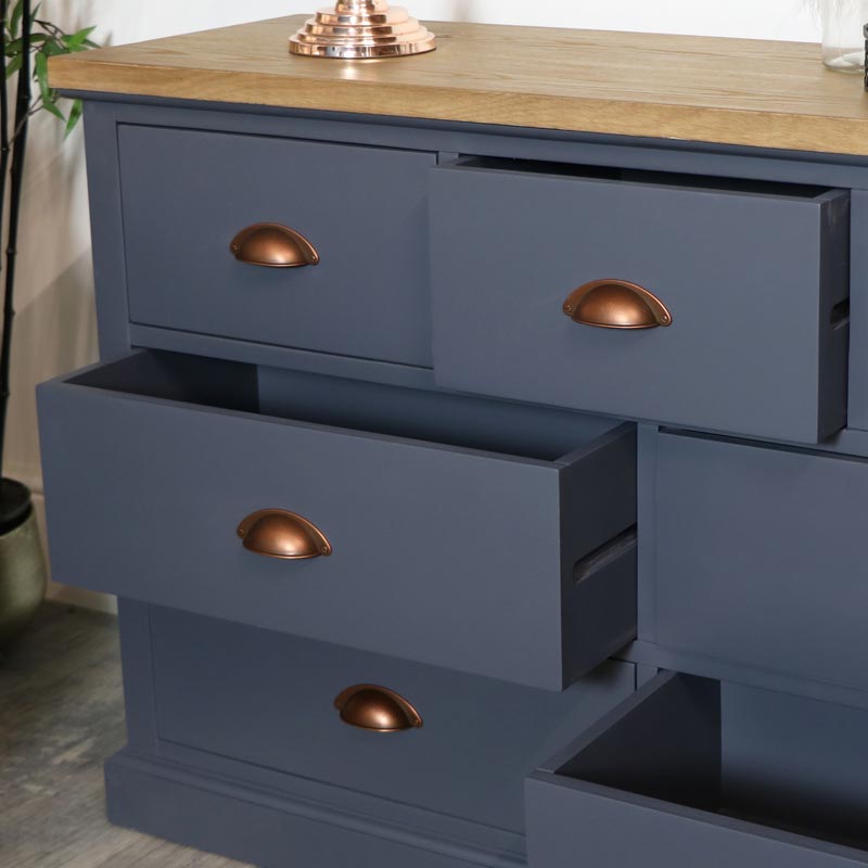 Large Grey Chest of Drawers - Grayson Range EX-SHOWROOM SECOND 3036