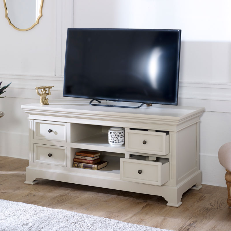 Large Grey TV/Media Cabinet – Daventry Taupe-Grey Range