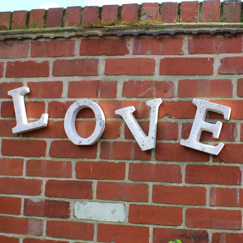Large Ornamental Stone 'LOVE' Letters