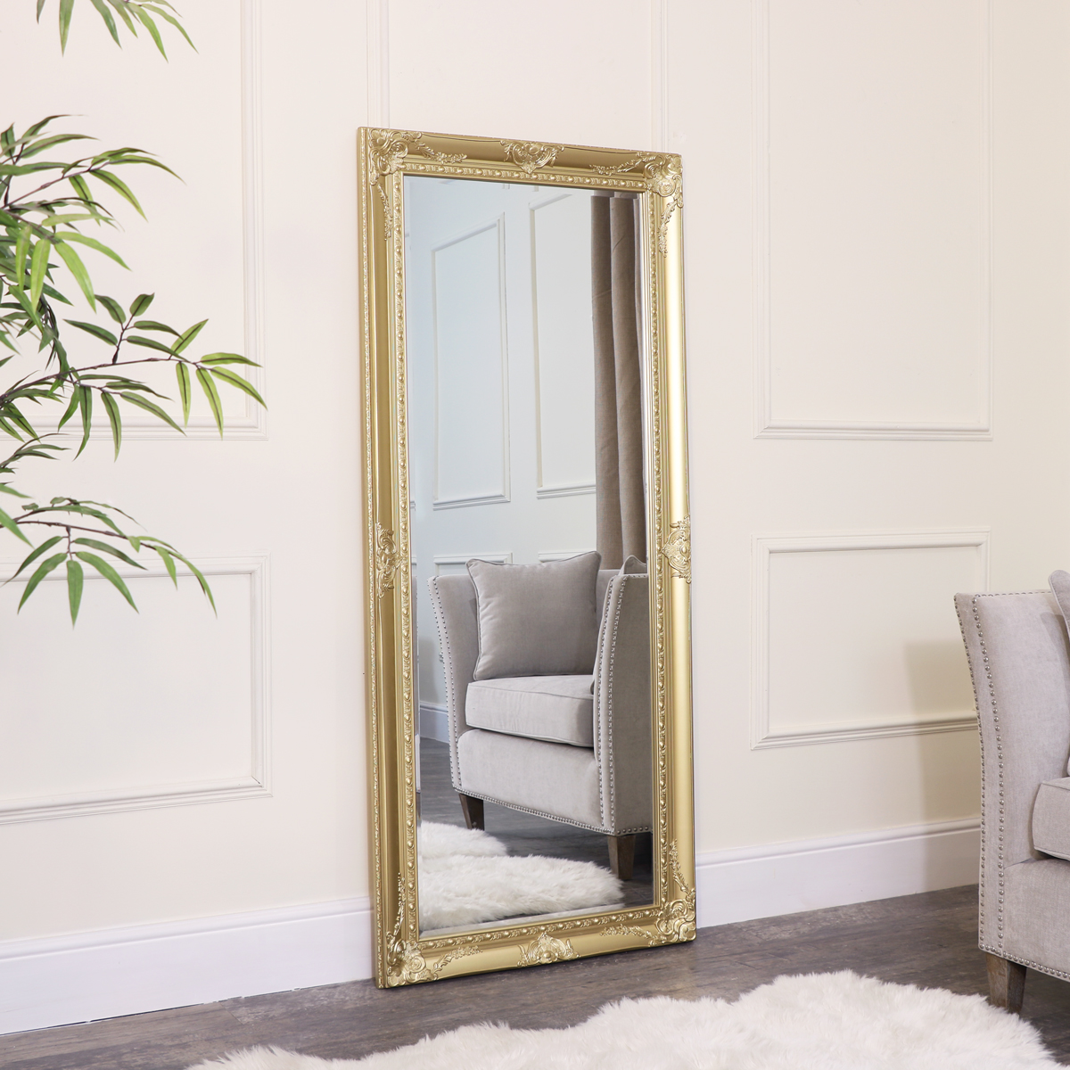 Large Gold Floor Mirrors at Penny Brown blog