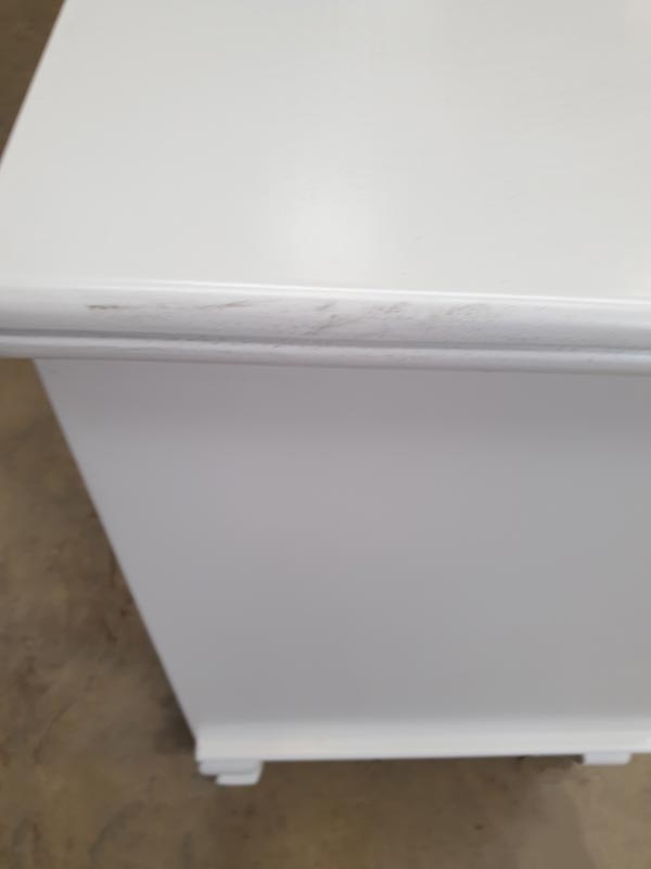 Large Ornate White 6 Drawer Chest of Drawers - Lila Range DAMAGED SECONDS ITEM 3038