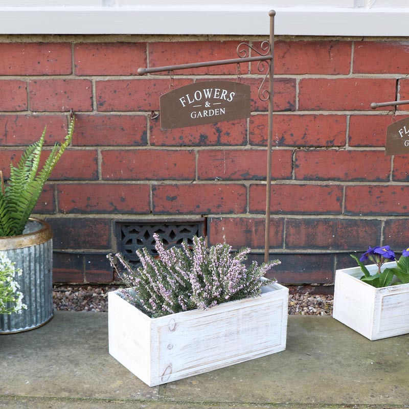 Large Rustic Crate Flower Garden Planter