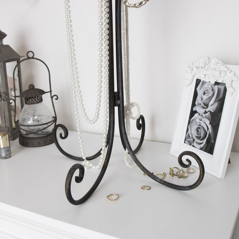 Large Rustic Metal Jewellery Holder Display Stand 