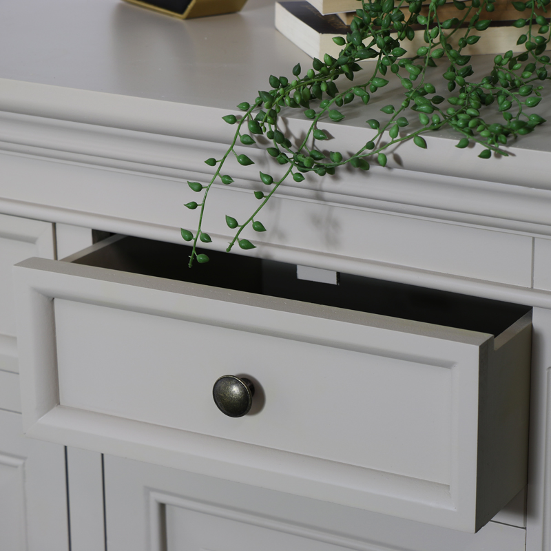 Large Sideboard Cupboard/Drawer Storage Unit - Daventry Taupe-Grey Range