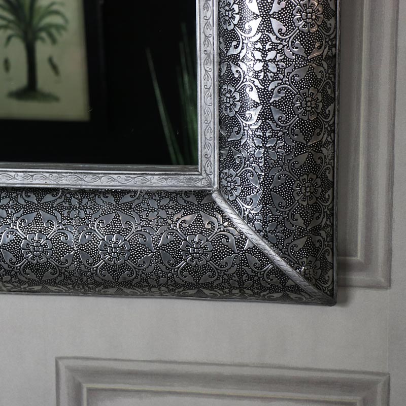 Large Silver Wall Mirror Monique Range Melody Maison Large Silver Wall Mirror Monique
