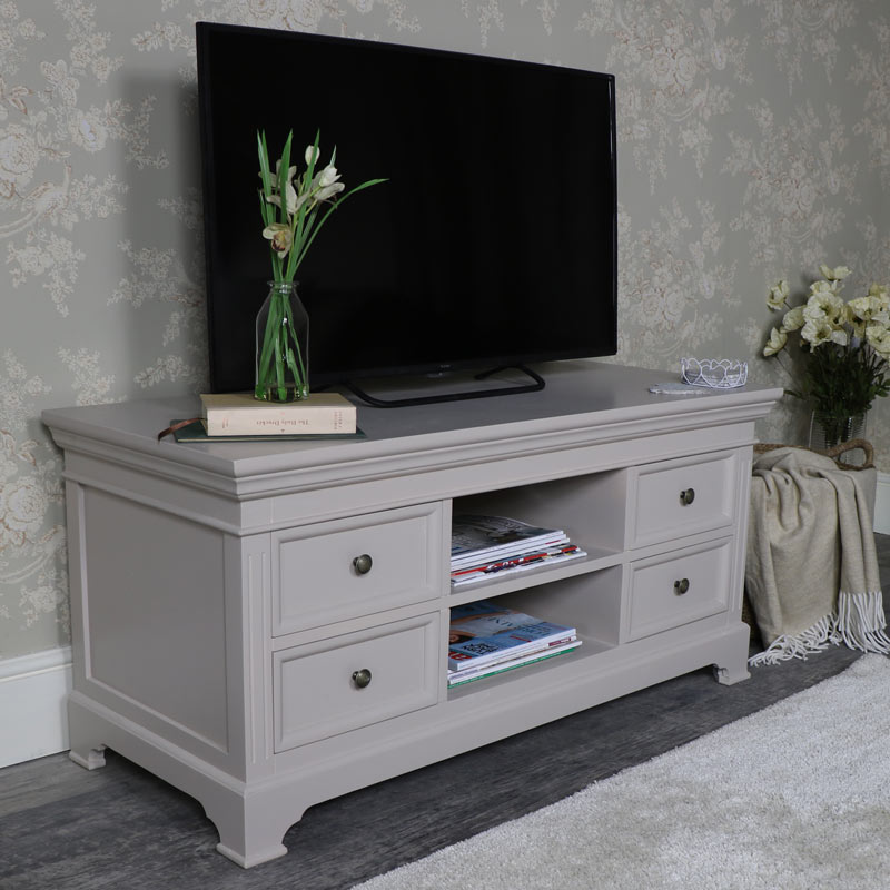 Large Grey TV/Media Cabinet – Daventry Taupe-Grey Range DAMAGED SECOND 3546