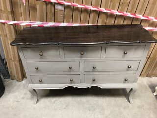 Large Vintage Grey Chest of Drawers - Leadbury Range