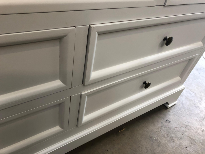 Large White 7 Drawer Chest of Drawers - Daventry White Range DAMAGED SECOND 1046