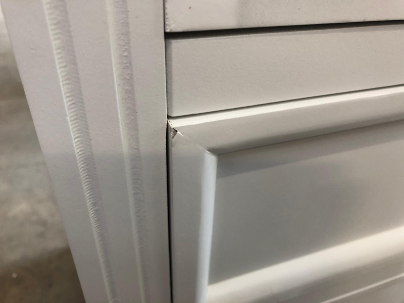 Large White 7 Drawer Chest of Drawers - Daventry White Range DAMAGED SECOND 1046