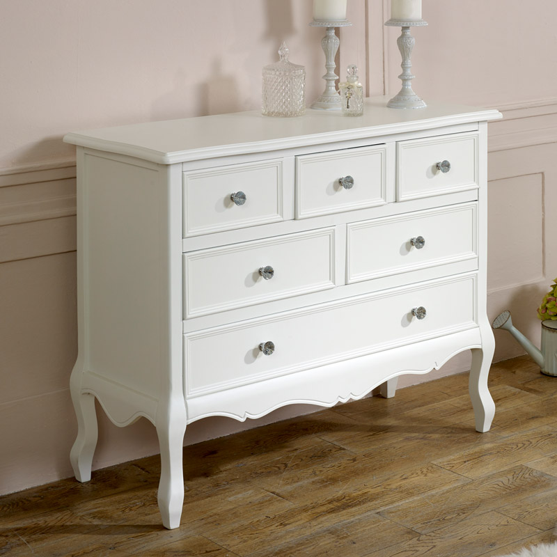 Large White Chest of Drawers - Victoria Range DAMAGED SECONDS 2018
