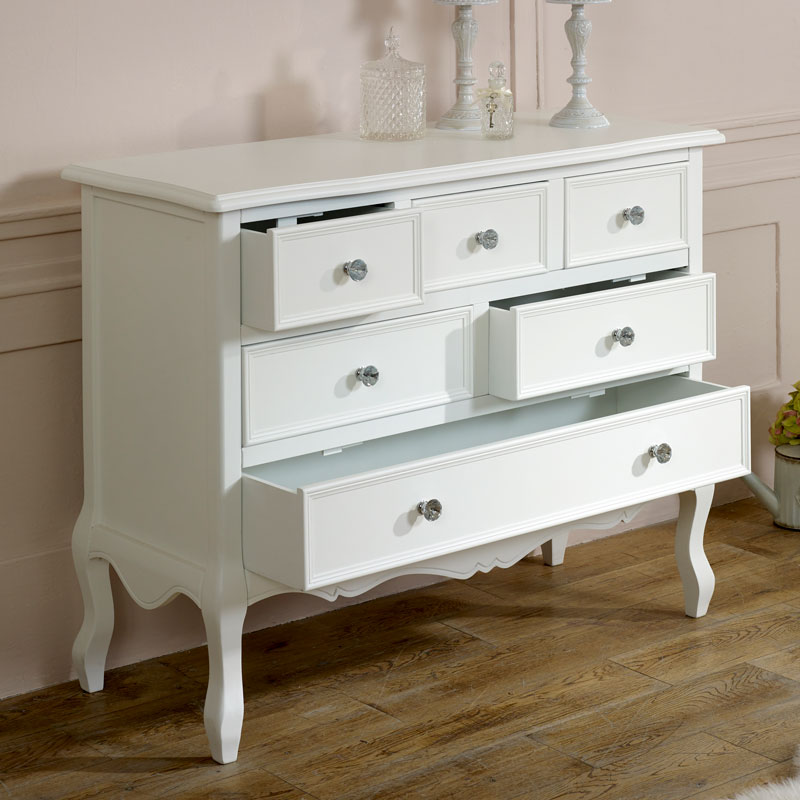 Large White Chest of Drawers - Victoria Range DAMAGED SECONDS 2018