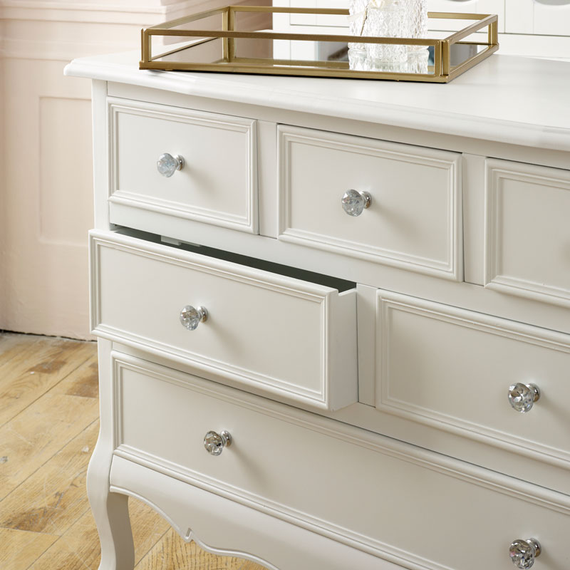 Large White Chest of Drawers - Victoria Range DAMAGED SECONDS 2018