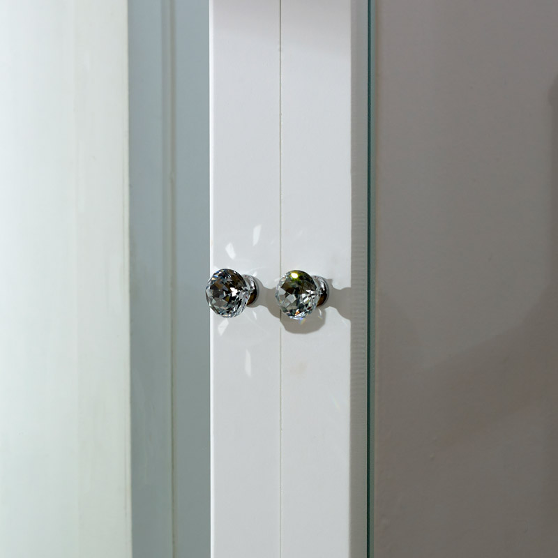 Large White Double Mirrored Wardrobe & Five Drawer Chest - Victoria Range DAMAGED SECONDS 2008
