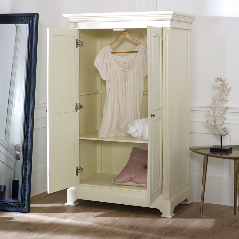 Linen Closet/Low Wardrobe Storage Cabinet - Daventry Cream Range