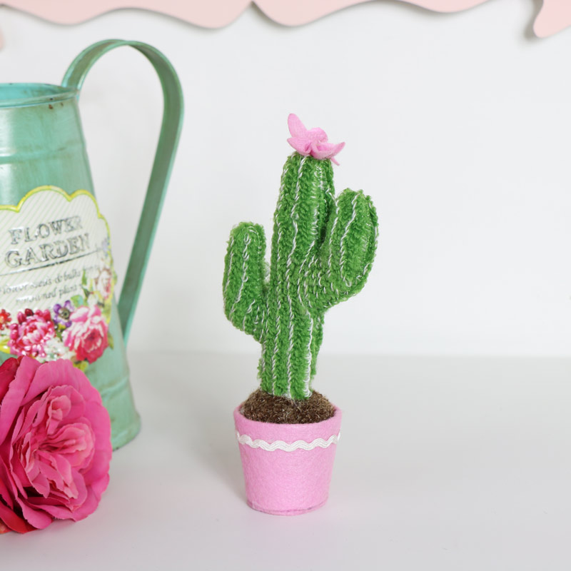 Mini Cactus Fabric Decoration