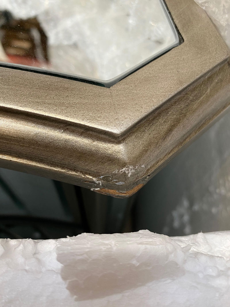 Mirrored Chest of Drawers - Tiffany Range DAMAGED SECOND 