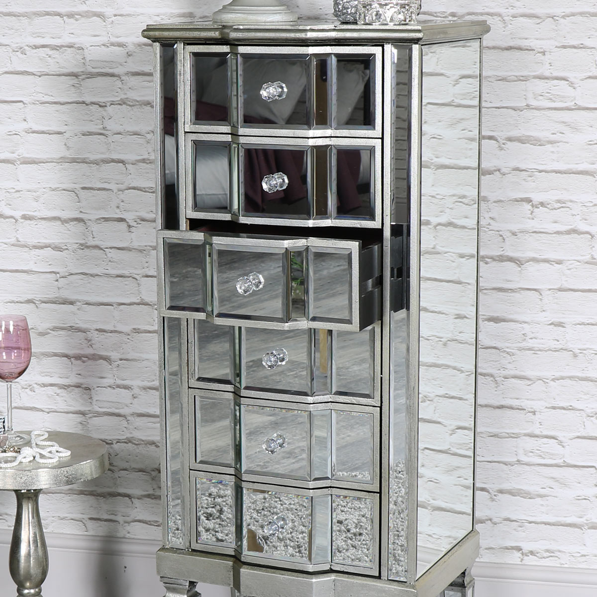 tallboy with mirror