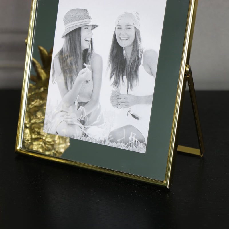 Mirrored Gold Photograph Frame