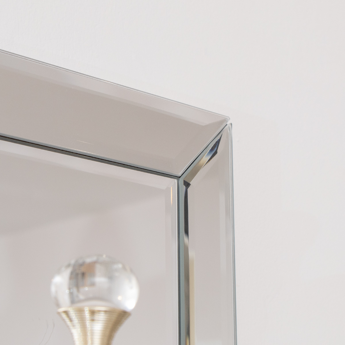 Mirrored Wall Mounted Shelving Unit