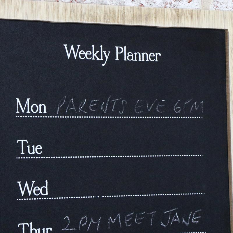 Multi Purpose Weekly Planner with Blackboard