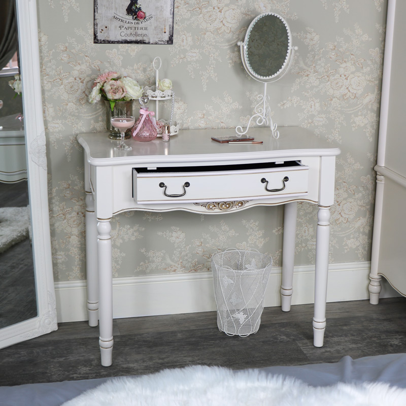 Ornate Antique Cream Console Table - Adelise Range