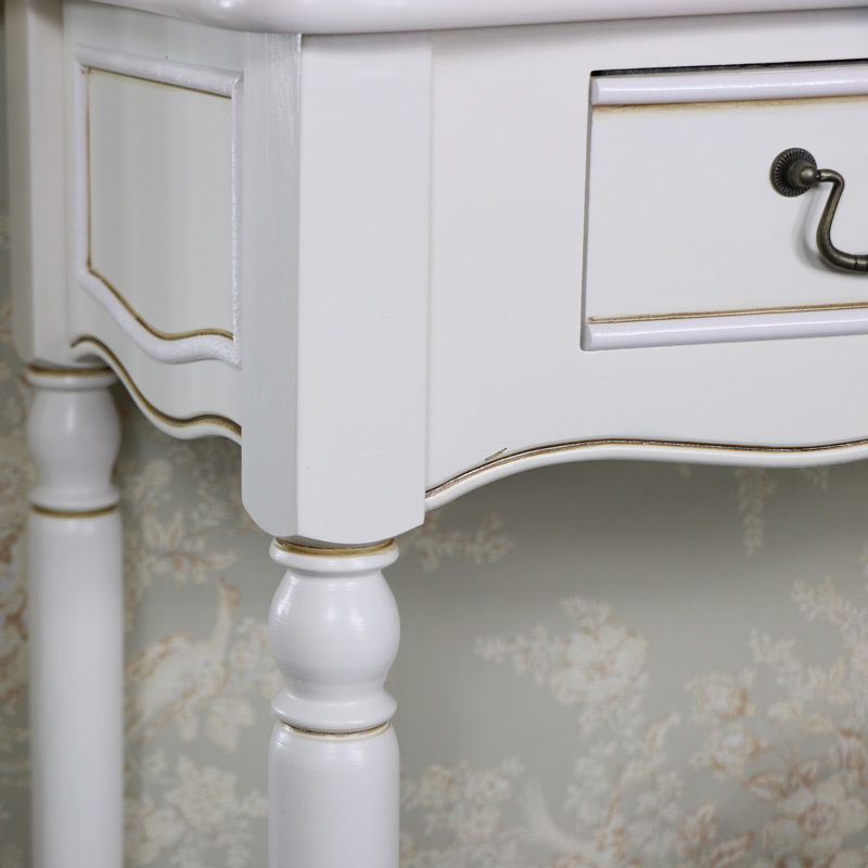 Ornate Antique Cream Console Table - Adelise Range