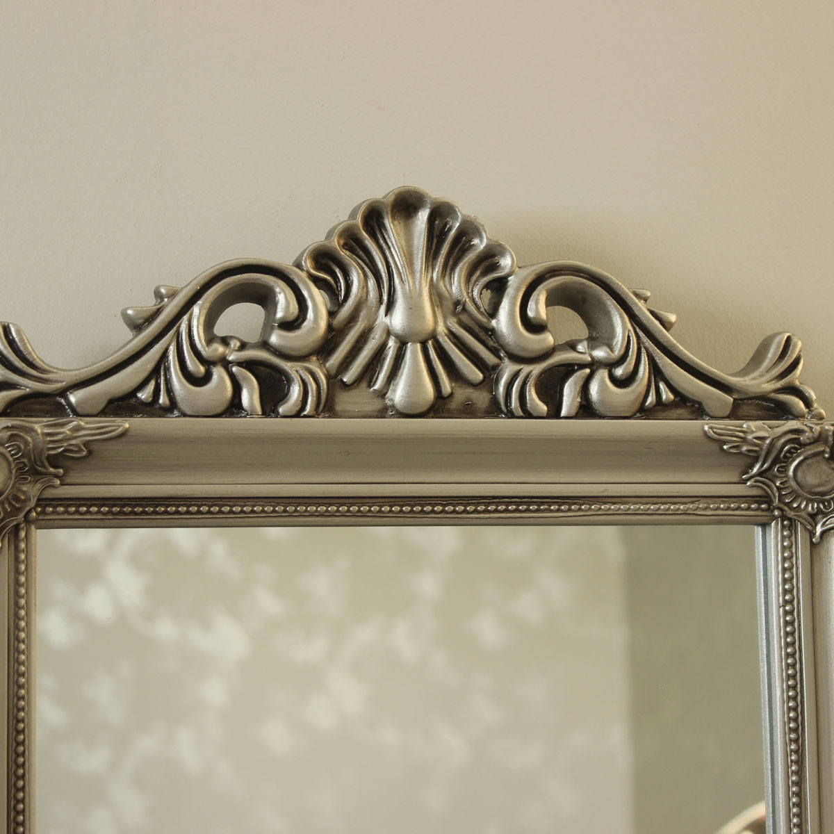 Argent Résine Décoration coiffeuse Triple Miroir Shabby Français Chic Chambre Maison